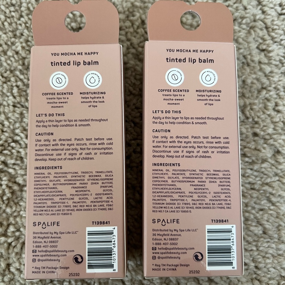 Mocha coffee scented lip balm - lot of 2 - Picture 2 of 3